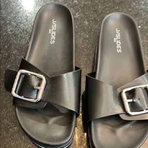 J/Slides Black Slide Sandals